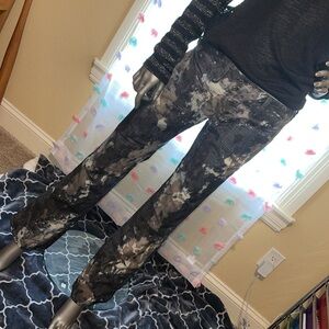 NWOT Diesel tie-dye bleach trouser jeans